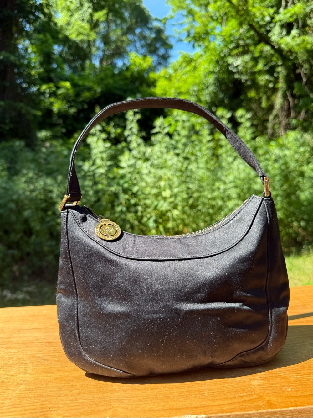 Classic Mini Versace Black Shoulder Bag
